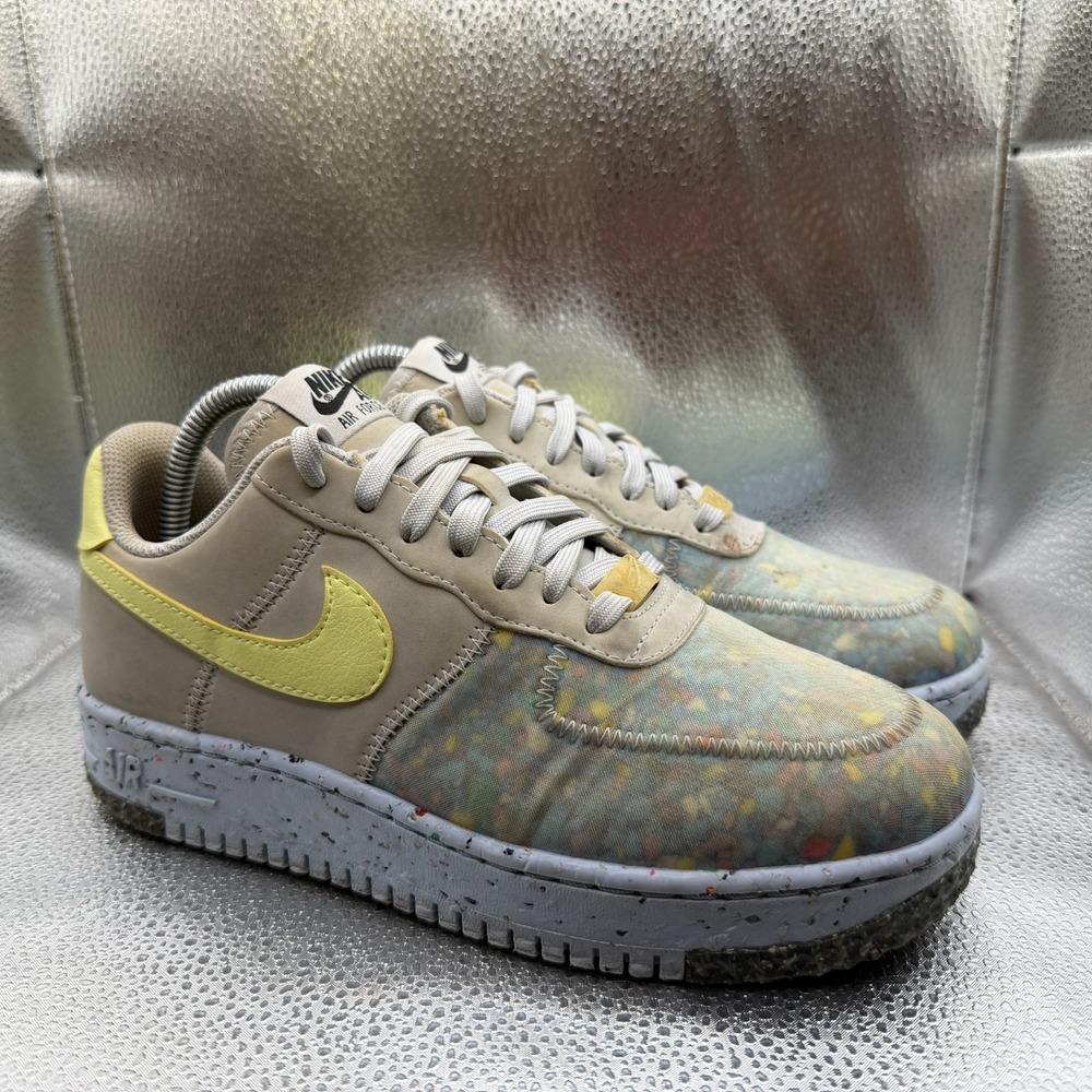 Size 7.5 Nike Air Force 1 Crater Pure Platinum Barely Womens Shoes CT1986-001‎